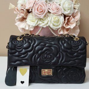 GENUINE Leather Double Flap